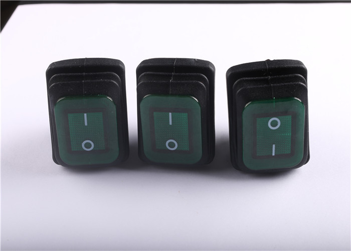 KCD4-130FS 4 Pin Rocker Switch Replacement , Waterproof Lighted Rocker Switch