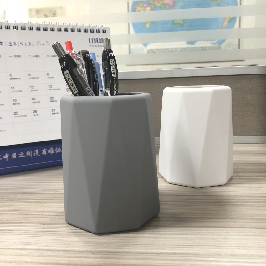 Silicone Waterproof Pencil Holder For Desk Simple Modern Minimalist Makeup Organizer Shool Office Supplies For Home Kids