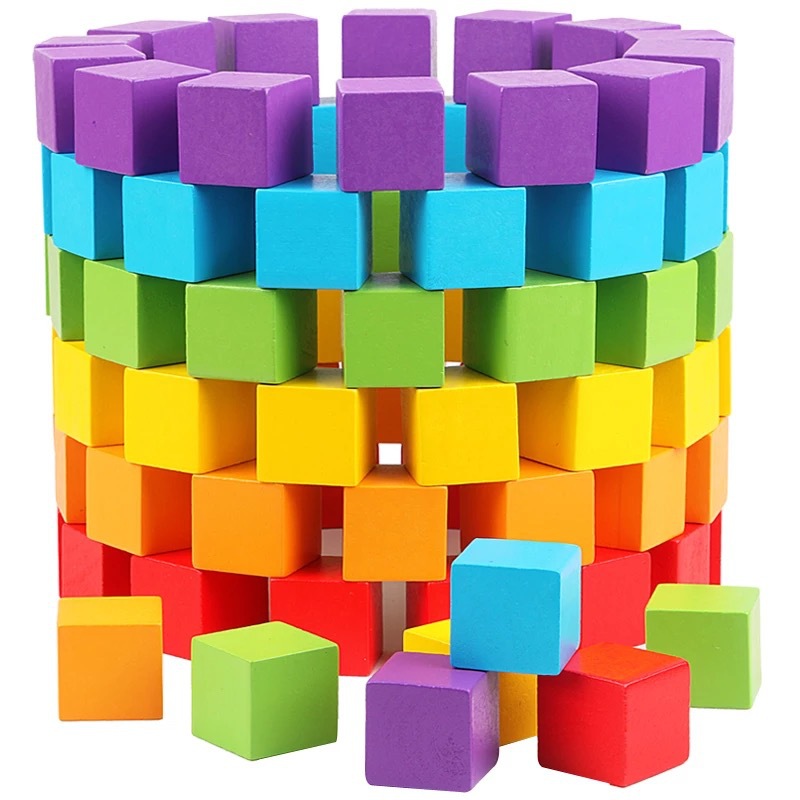 Hot-selling Well-designed Cube Board Game Wooden Block Wood Crafts Block For Children