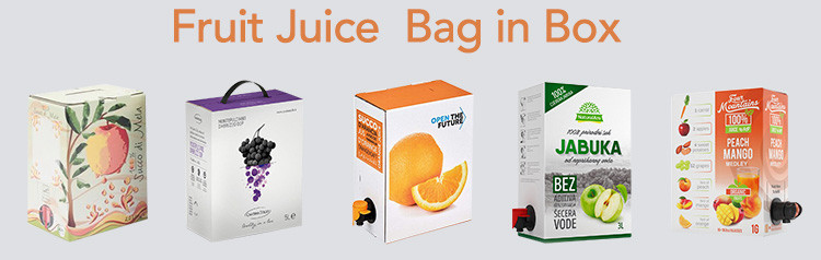 Plastic 10Liter Bib Bag In Box , VMPET Liquid Apple Juice Spout Pouch Bag