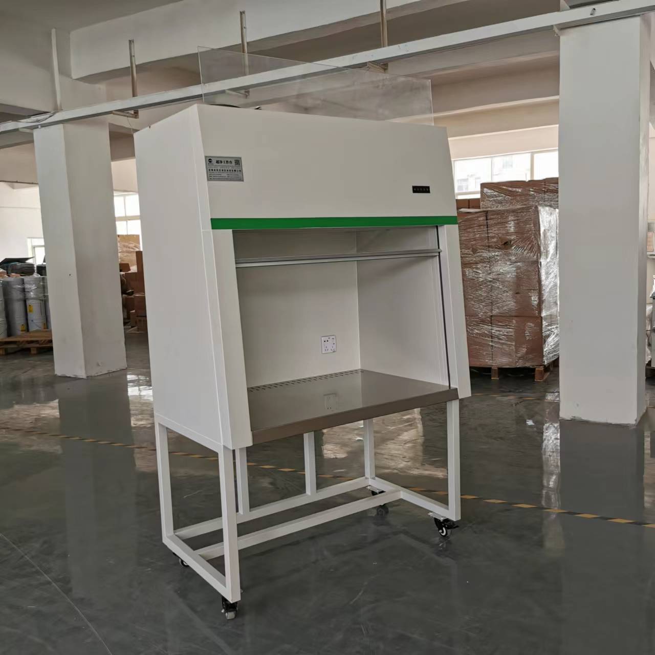 SS 304 Benchtop Laminar Airflow Cabinet Clean Bench Cold Rolled Steel 220V 50Hz