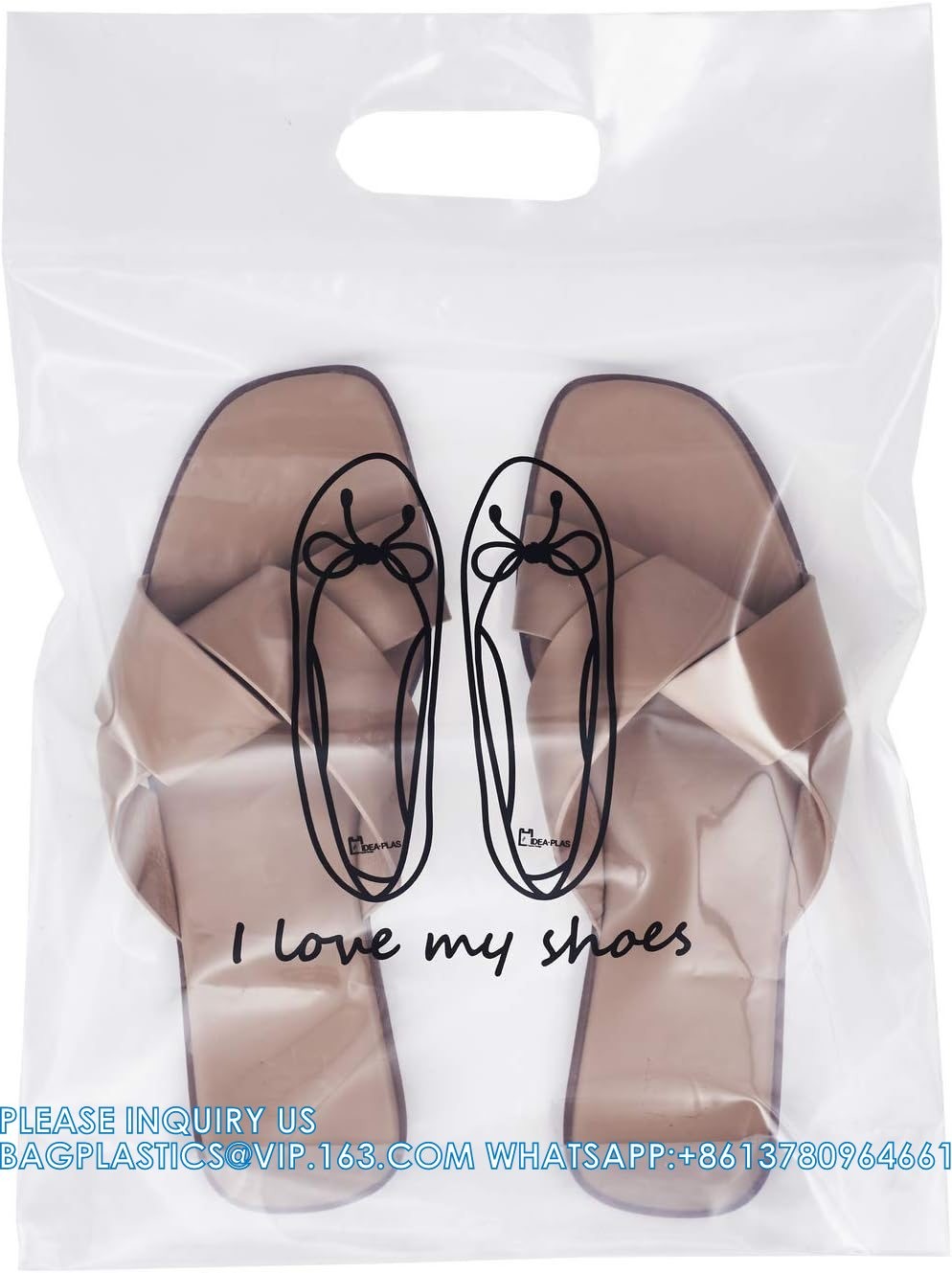 Zipper Storage Bags Plastic Zipper Bags Transparent Zip Plastic Bags Expandable Bottom Bag With Carry Handle