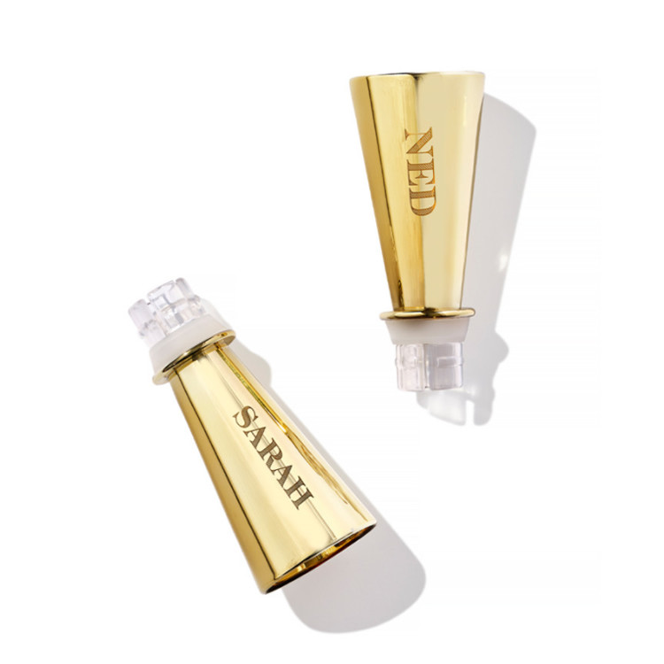 Prosecco Champagne Wine Stopper And Pourer Gold Plating Wine Bottle Sipper