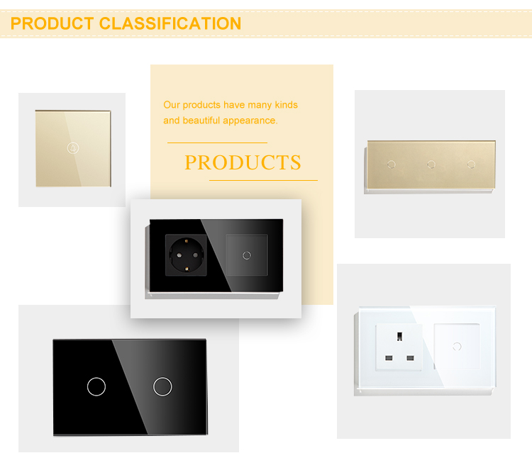 250V Wifi Wall Light Switch LED Light Spare Parts 3 Gang Smart Light Switch