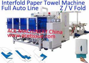 China Full Automatic Paper Towel Machine With Auto Transfer To Hand Towel Log Saw on sale
