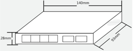Network Unmanaged Fiber Switch 6 Port High Availability Excellent Heat Elimination