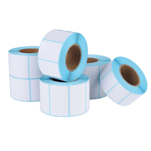 Weifang Made Printed Adhesive Direct Thermal Label Color Thermal Sticker Top Coated Thermal Sticker