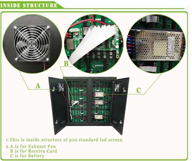 Big P10 Outdoor SMD Led Screen Display 6500cd / Sqm with 2 Years Warranty