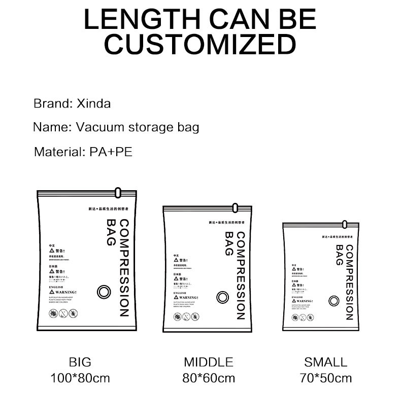 Bedding 40x60cm Space Saver Vacuum Storage Bags Waterproof