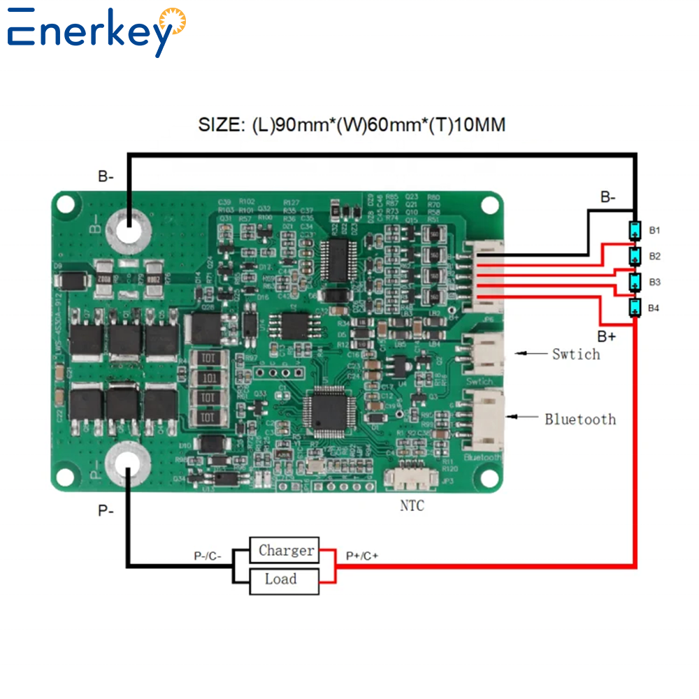 12V Li-ion / LiFePO4 Battery BMS Board Protection Circuit Module 4S 100A 150A PCM Type