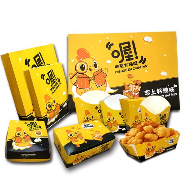 Quality ODM Disposable Kraft Fast Food Paper Box Cup Bowl for takeaway for sale