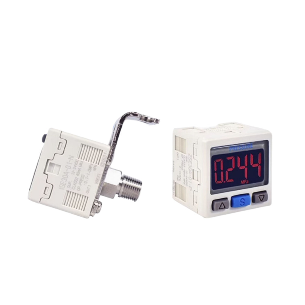 ZSE30AF-01-P SMC Digital Pressure Switch Compound Pressure R1/8 2-Color Display PNP Open Collector 1 Output