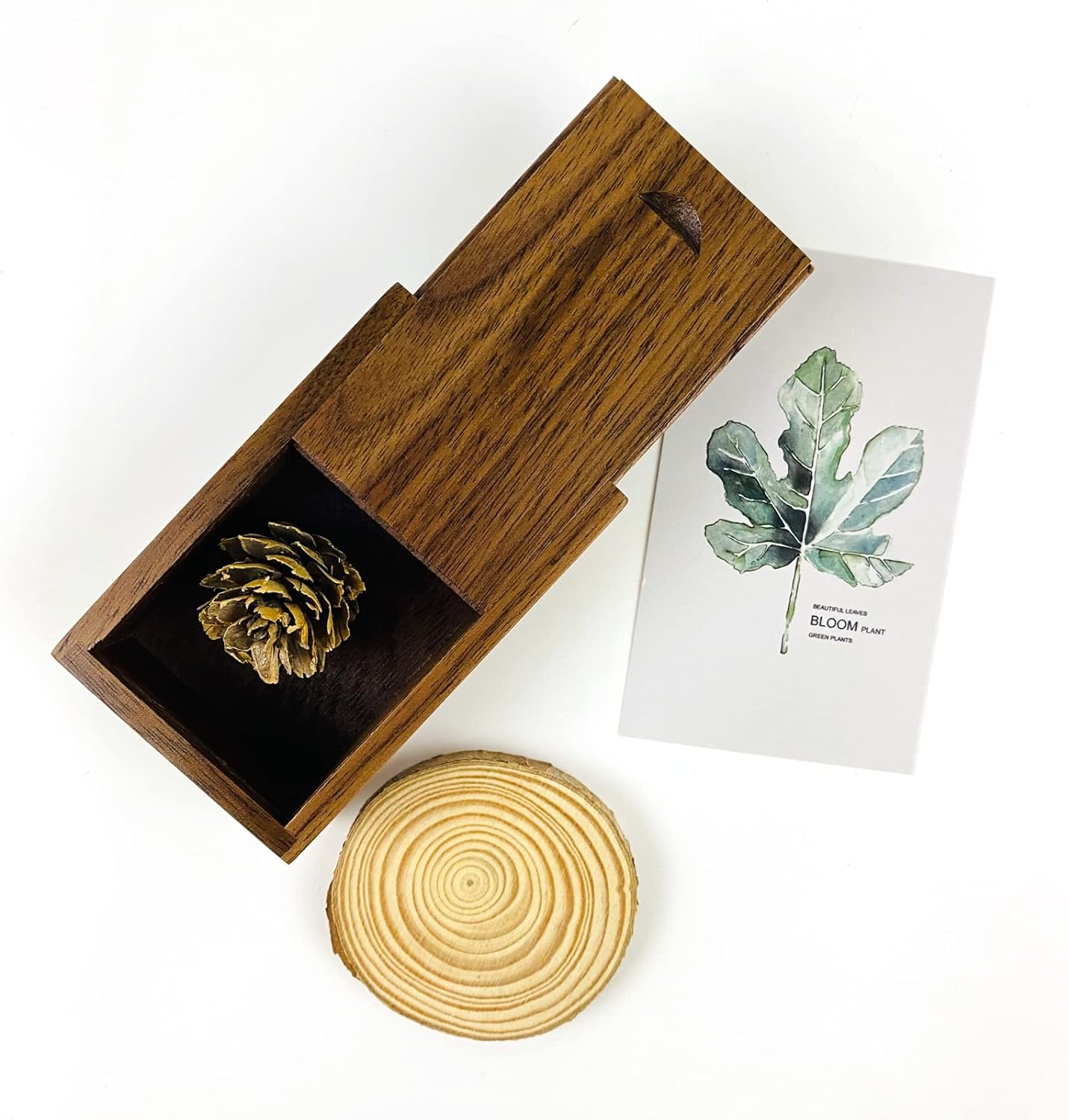 Wooden Gift Box with Sliding Top, Suitable for Friends/Business Partners/Clients