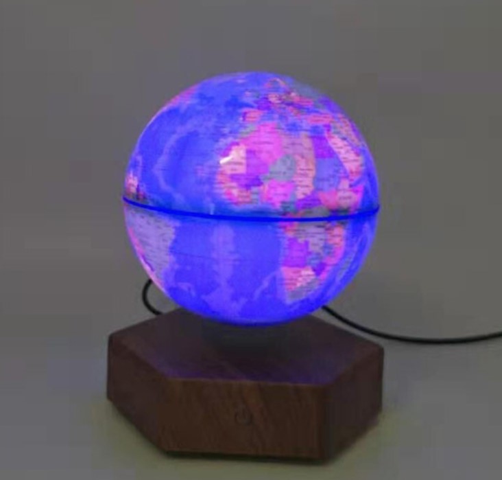anti gravity magnetic floating globe 6inch 7inch 8inch lamp light