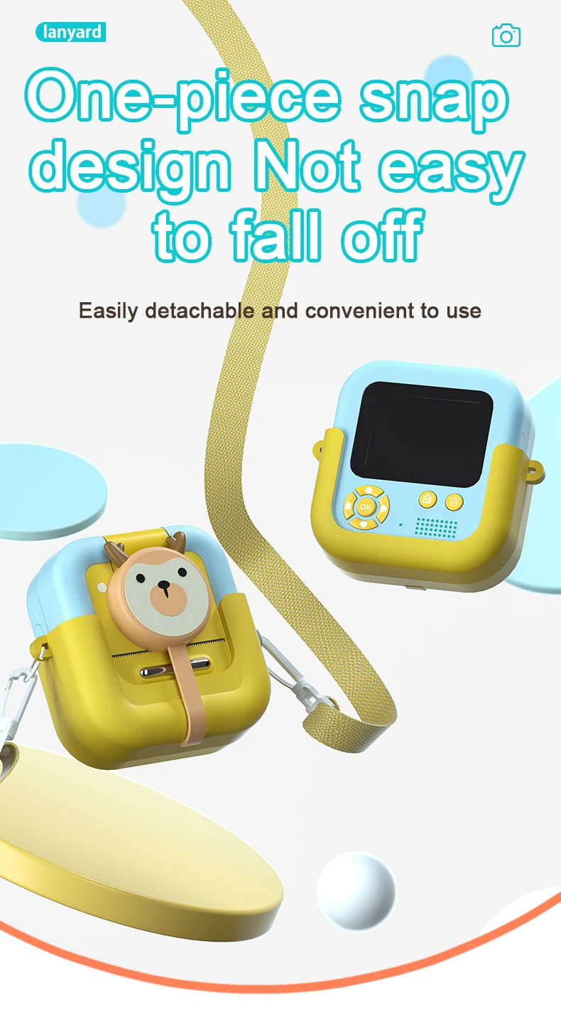 Kids Camera Instant Print,1080P Kids Instant Cameras That Print Photos,Christmas Birthday Gifts