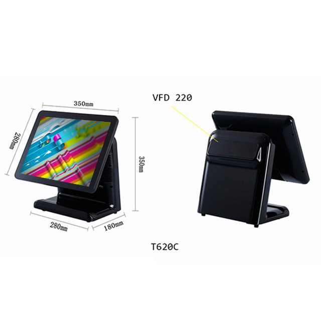 8 Digital LED Display All In One Pos Terminal I7 Dual - Core CPU For Payment System