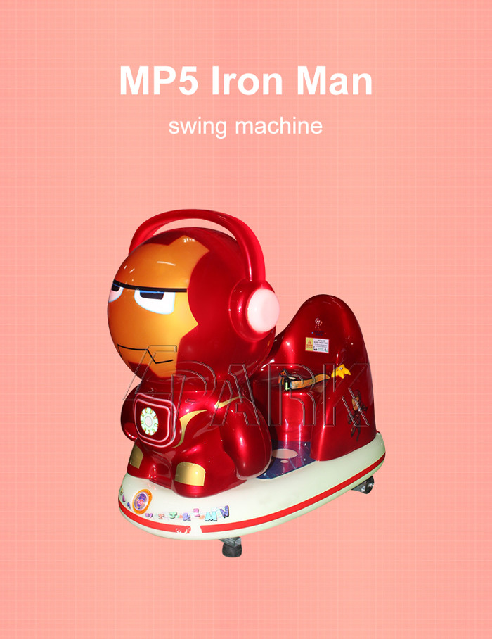 MP5 Iron Man Kiddy Ride Machine Coin Pulled For Supermarket coin amusement game machine