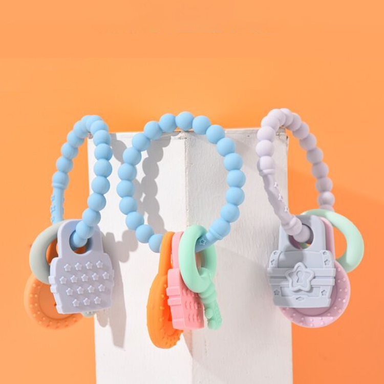 Eco Friendly Baby Silicone Products Food Grade Pacifier Clip Ring Teether