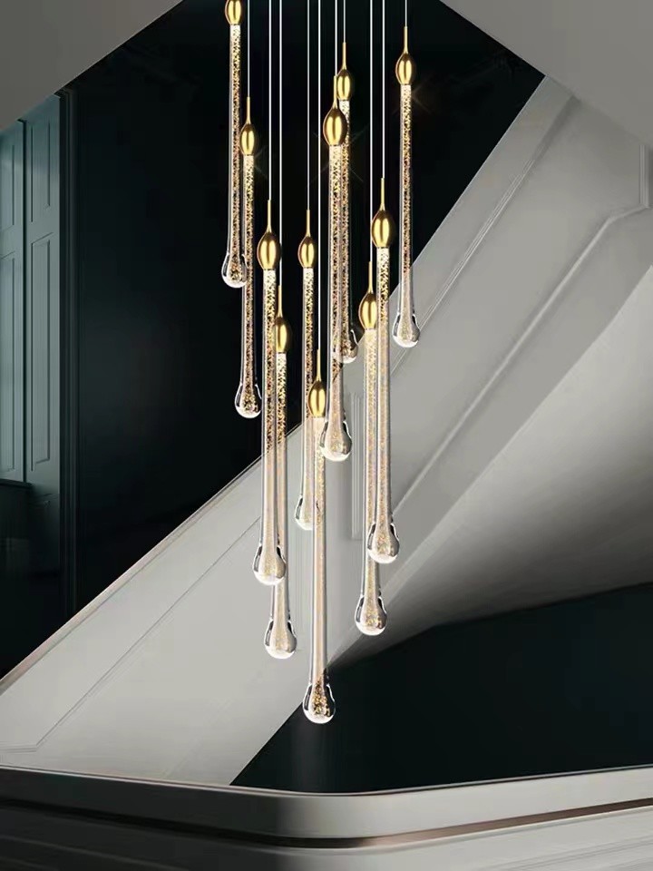 Modern Restoration Hardware New Design Hotel Lobby Restaurant Rain Chandeliers New Rain Round Pendant Chandelier