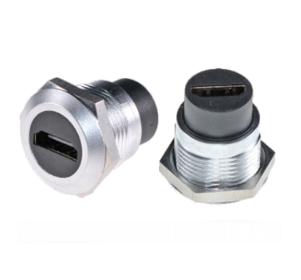 Industrial Electronics Accessories Zinc Alloy Square Data Connector for Audio Data via USB