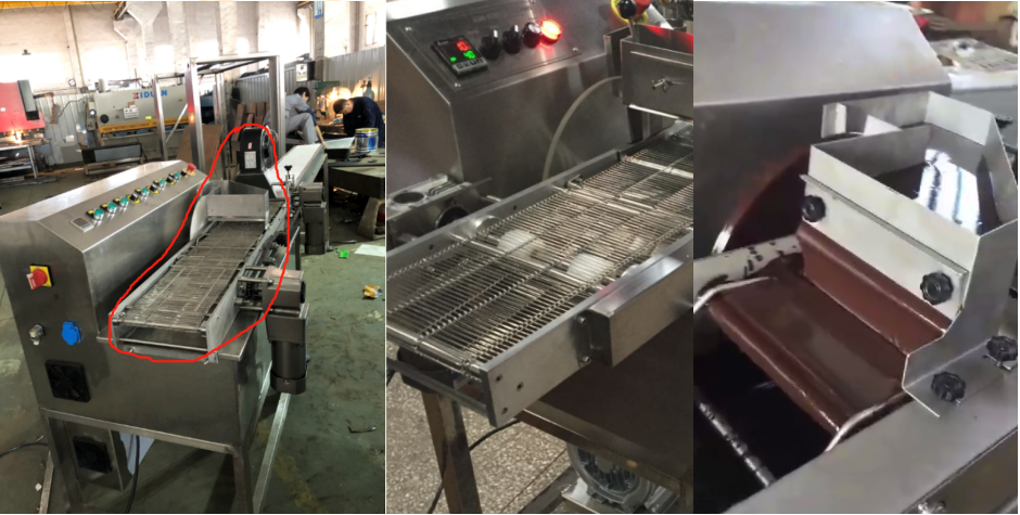 150kg Per Hour Commercial Chocolate Dipping Machine