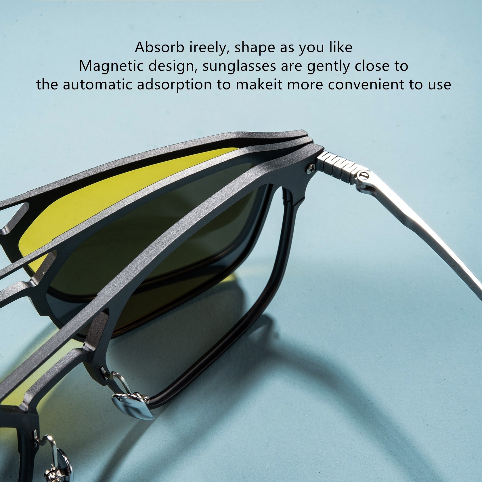 Goggles Triple Purpose Glasses Pultitanium Aluminum Magnetic Glasses