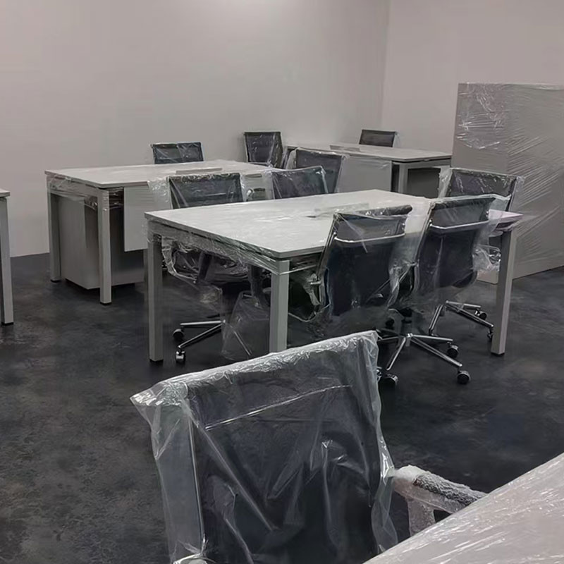 1.2M Wooden White Single Computer Staff Table Workstation For Office