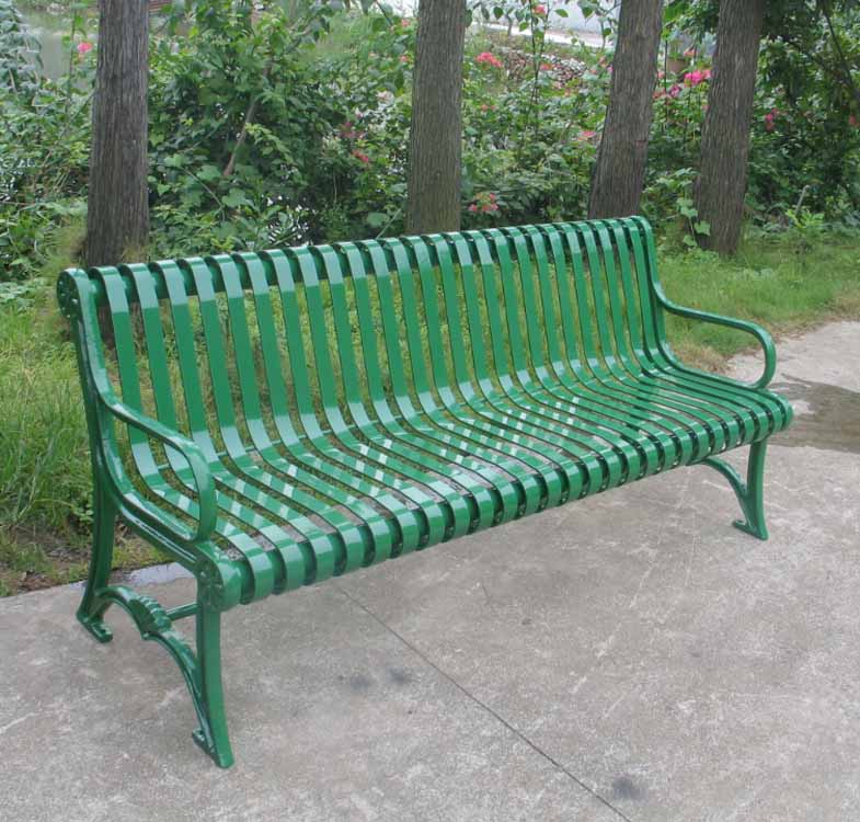 Metal Iron Curved Outdoor Tree Bench Waterproof Rustproof For Street Garden