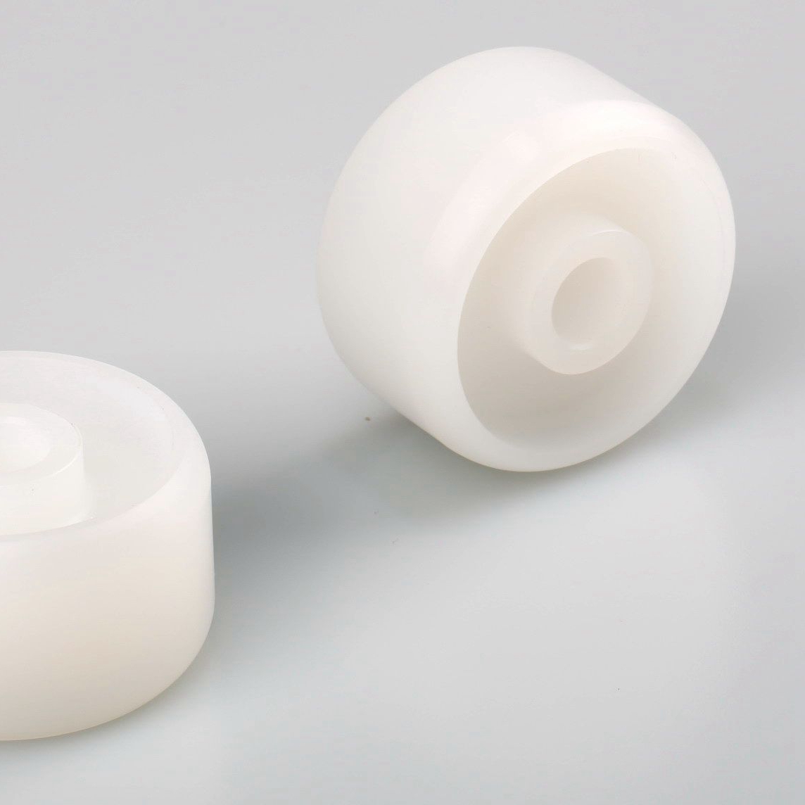 Precision PVDF Cnc Milling Parts , White Custom Plastic Parts OEM / ODM