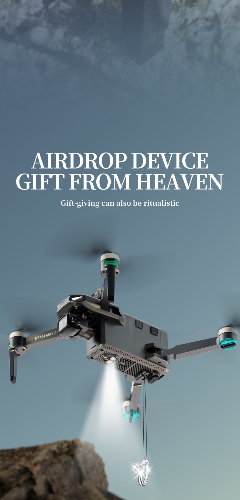 Design Kf104 Max 2 Drone Rc 5g Wifi Drone 4k Professional With Aerial 3-axis Anti-shake Gimbal Obstacle Avoidance Brushless Quadcopter