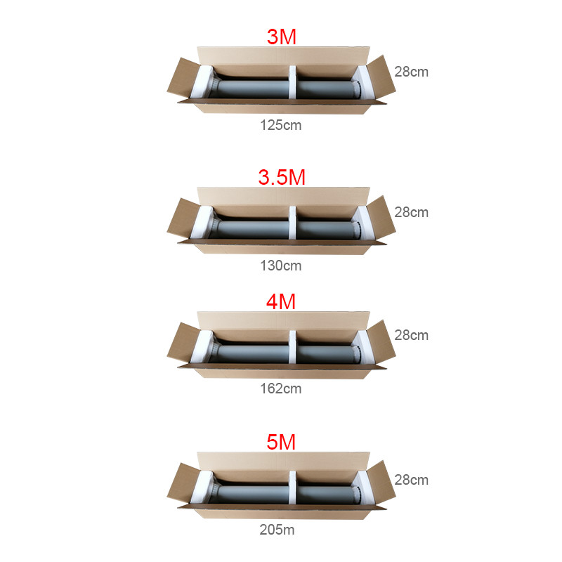 3M 4M 5M Cast Aluminum LED Solar Powered Street Light Poles 3.0mm