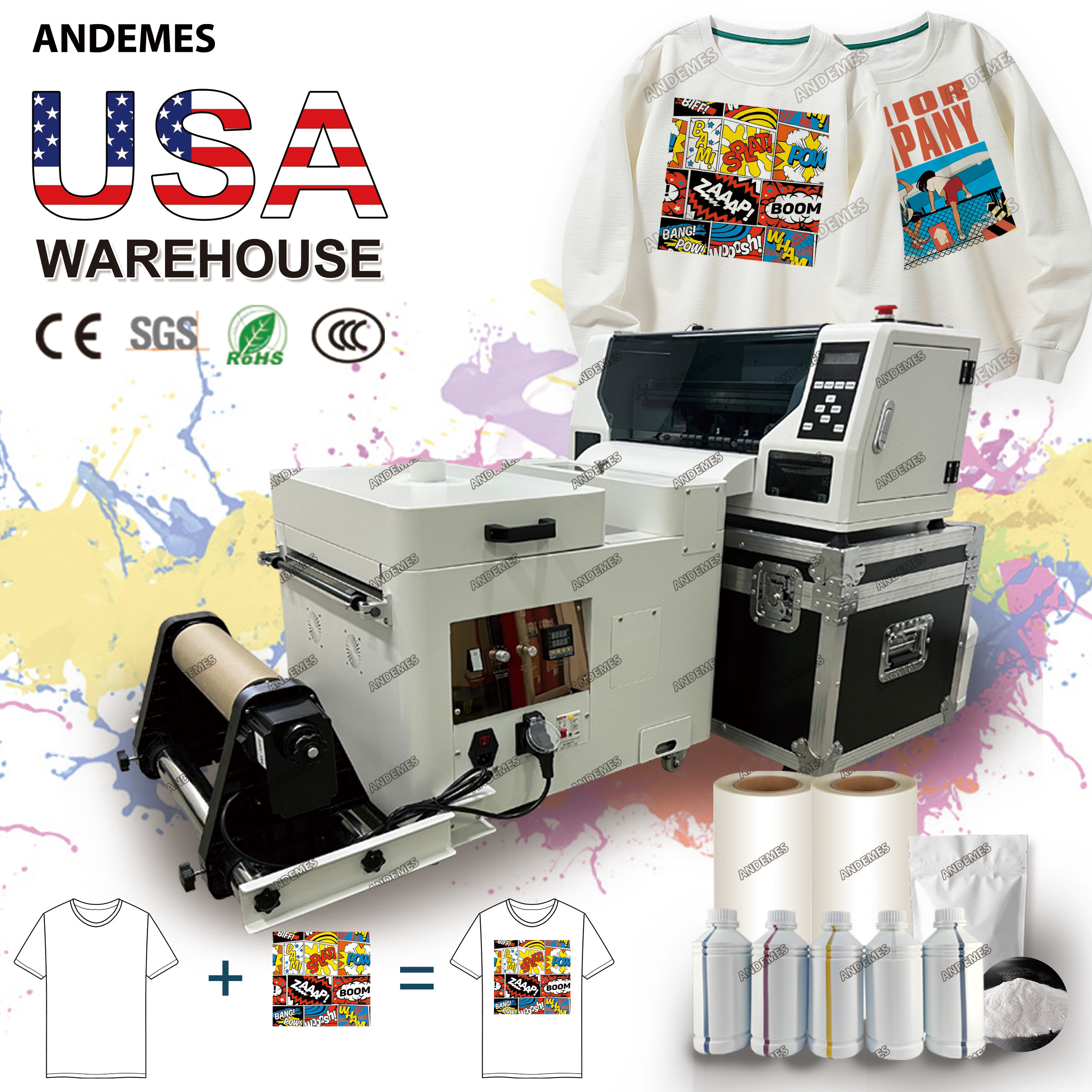 A3 DTF Printer With Hoson Motherboard For Multicolor Film Printing On Textiles