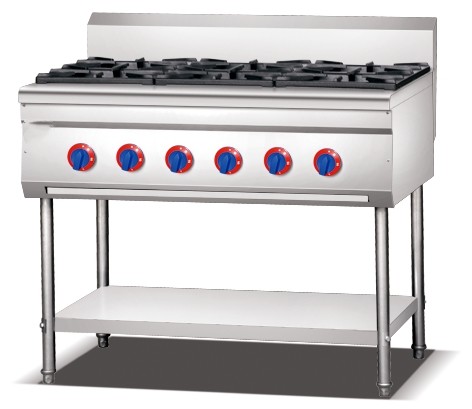 Professional Four Burner Stove Free Standing Gas Stove 4 Burner Stainless Steel