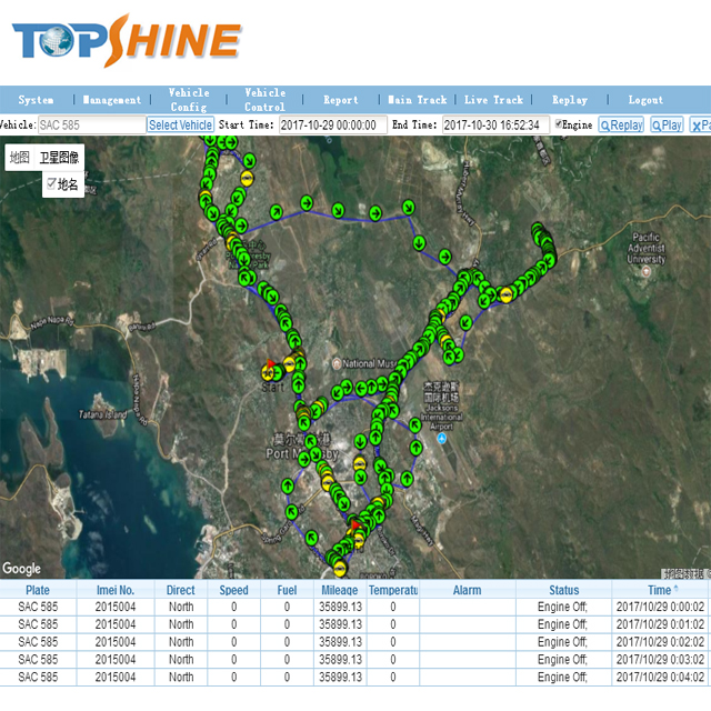1280*720 Free Real Time Fleet GPS Tracking Platform Software For Motorcycle