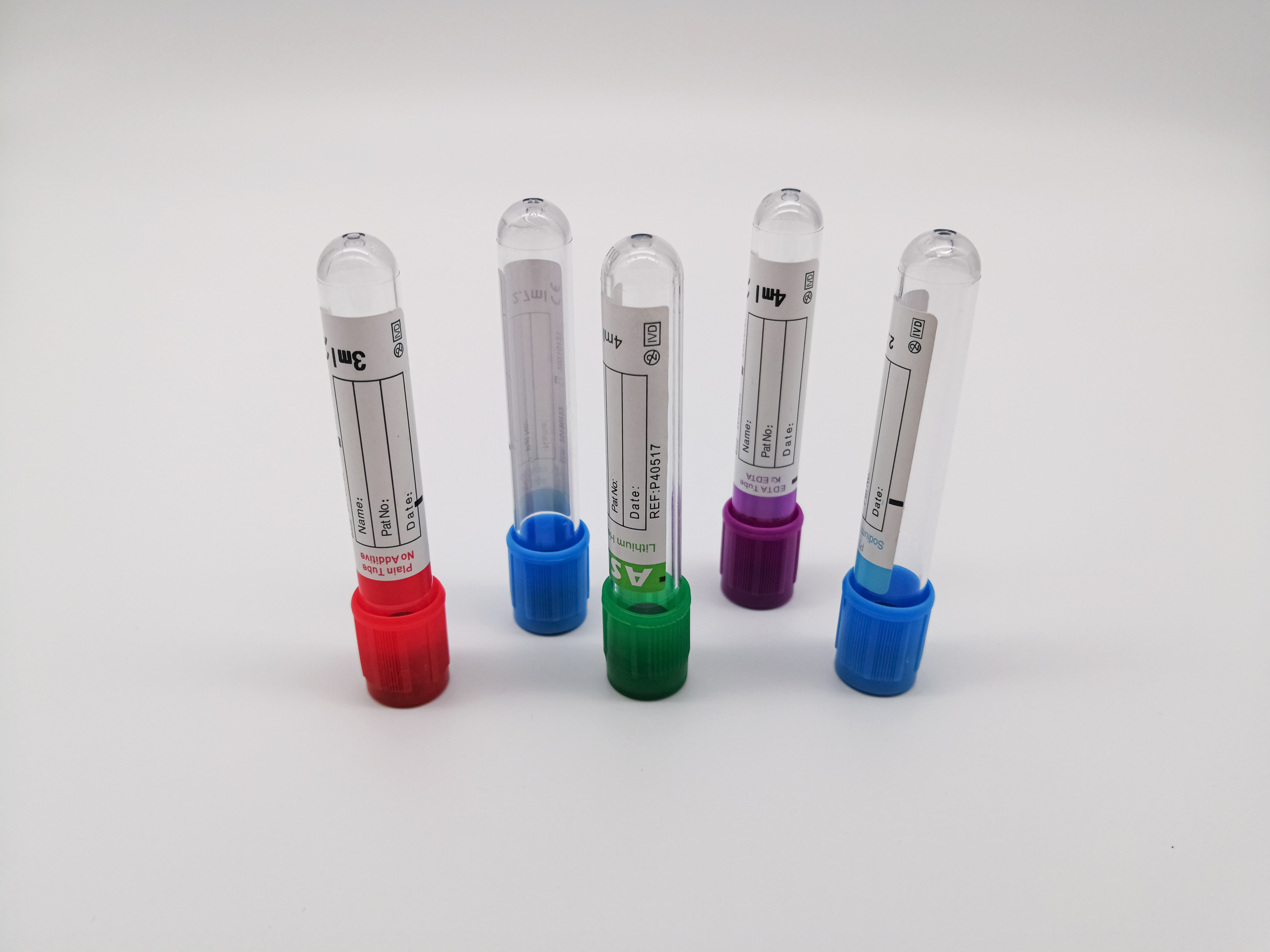 16mm EDTA Vacutainer Blood Collection Accessories Purple Top Blood Collection Tube