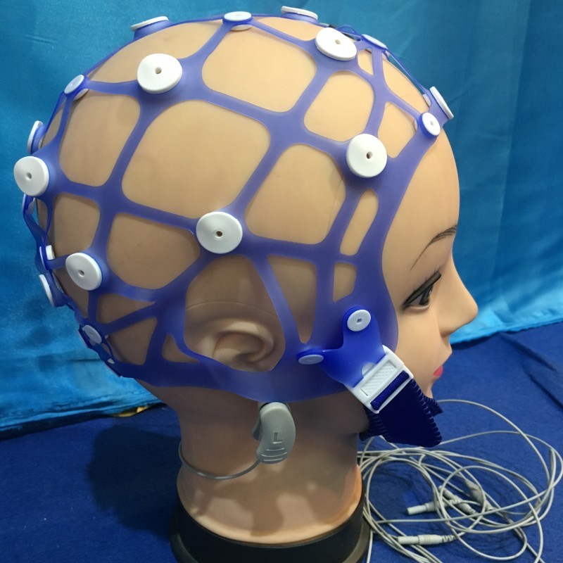 New Separating 20 Leads EEG Cap without electrodes, Medical EEG Hat for Hospital