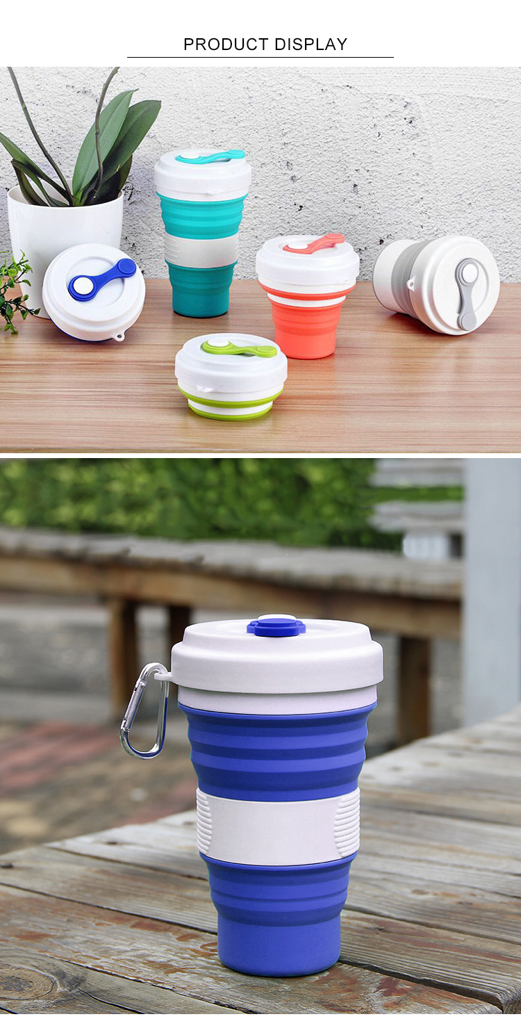 19.5oz Collapsible Silicone Reusable Coffee Cup