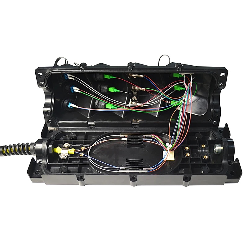 FTTH Fiber Optic Box 8/12/24 Port FTTX Optical Splice Closure Terminal Box IP68 Outdoor Waterproof Fiber Optic Splice Closures