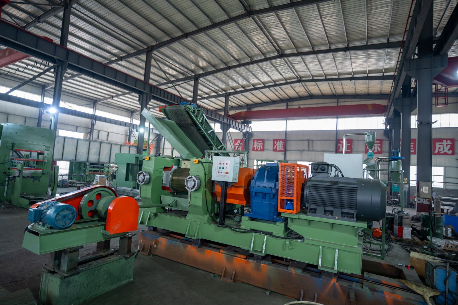10000x4000x6200 Used Tyres Tires Recycling Machine with 35000 KG Weight