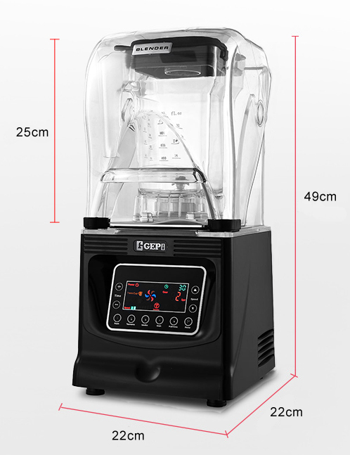 220V Low-Noise Multifunctional Heavy Duty Blender with 1800W and Plastic Container