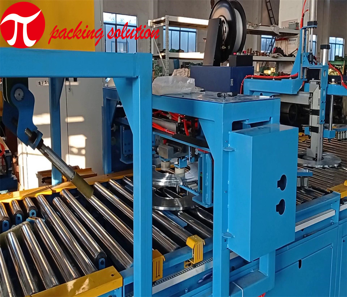 70r/Min Steel Coil Packing Machine DustProof Horizontal Wrapping Machine 1000mm OD