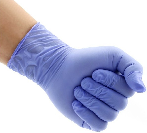 Powder free disposable nitrile examination gloves