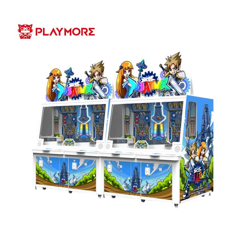 530KGS 110V 220V Redemption Arcade Machine 2 Player Push Tower