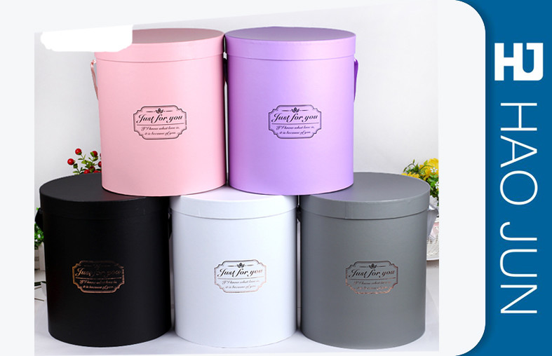 Custom Green Color Cardboard Flower Boxes Handmade For Gift , Offset Printing