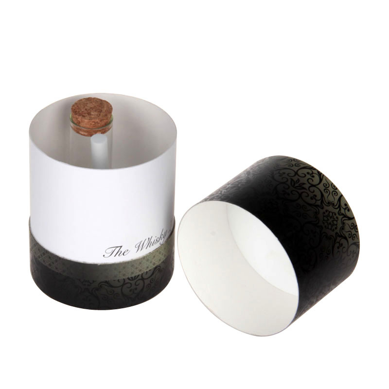Spiral Custom Paper Tube Packaging Long Cap Cardboard Paper + Offset Paper Labeling