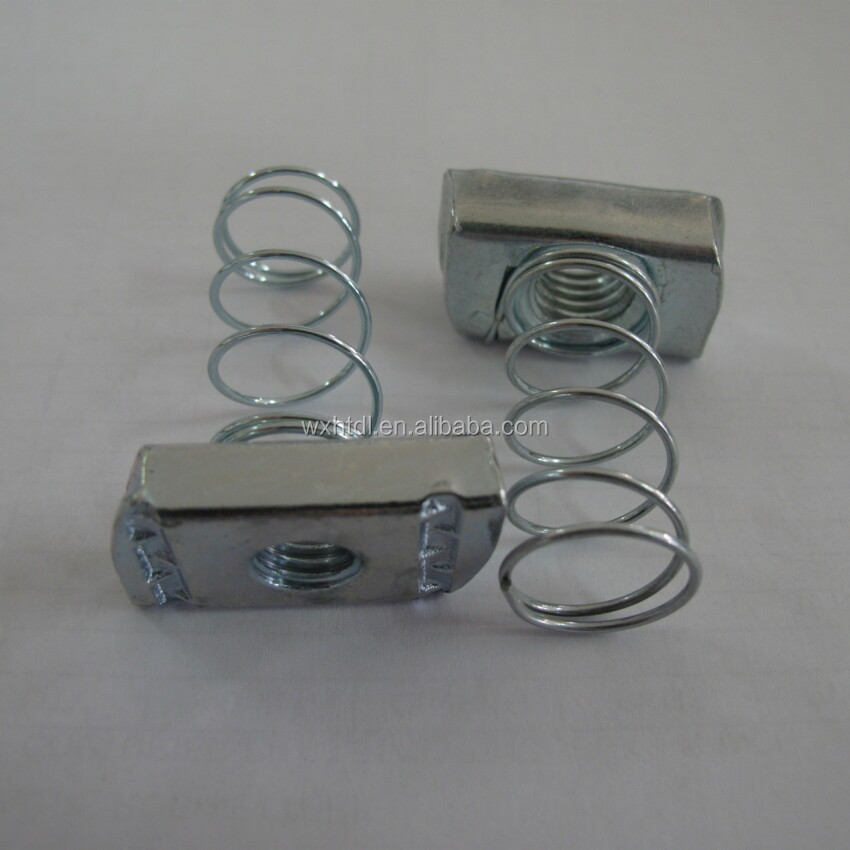 M10 Plain Channel Nuts No Spring 1/4 Inch 3 8 In Strut Channel Spring Nut