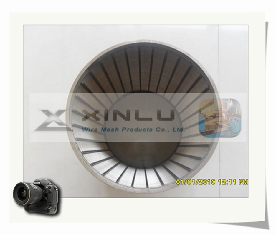Smooth Wedge Wire Screen Pipe Full Welded Water Well SS 304 Round Pipe