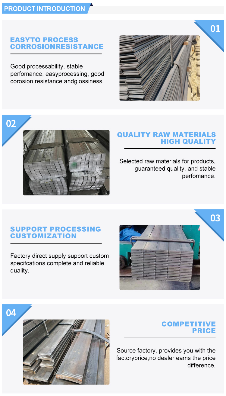 Q345B/Q235B Grade Flat Cold Drawn Steel Customized for Construction Needs