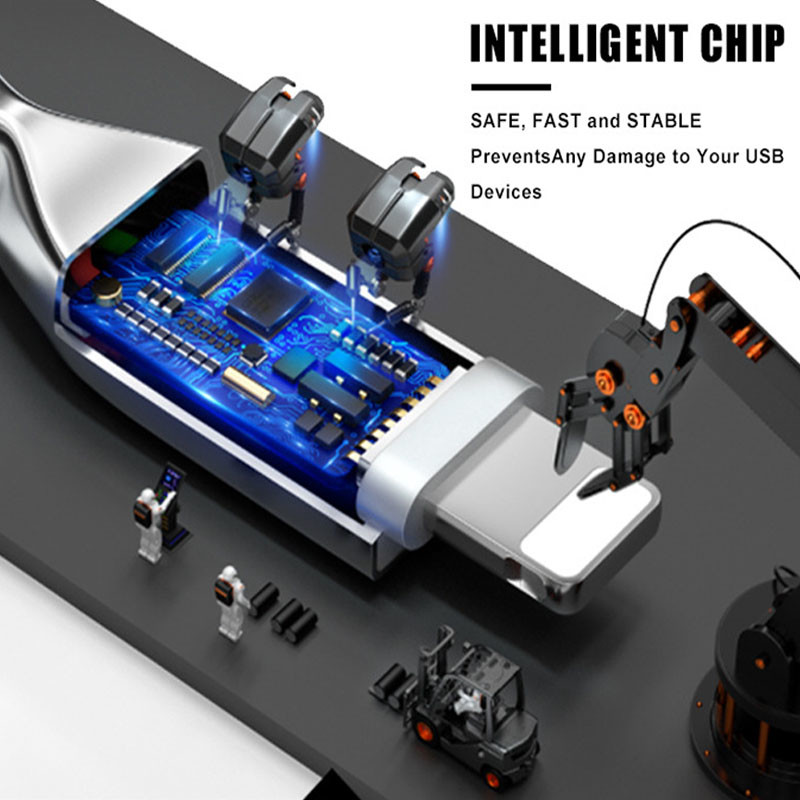 Custom 1M 3FT TPE USB C Fast Charger Data Sync Smile Face Design