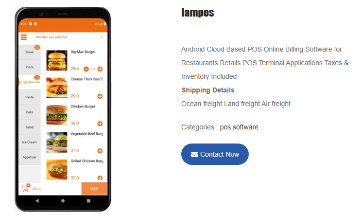 Convenient POS Retail Software for Supermarket Restaurant Grocery Bakery Retail Store